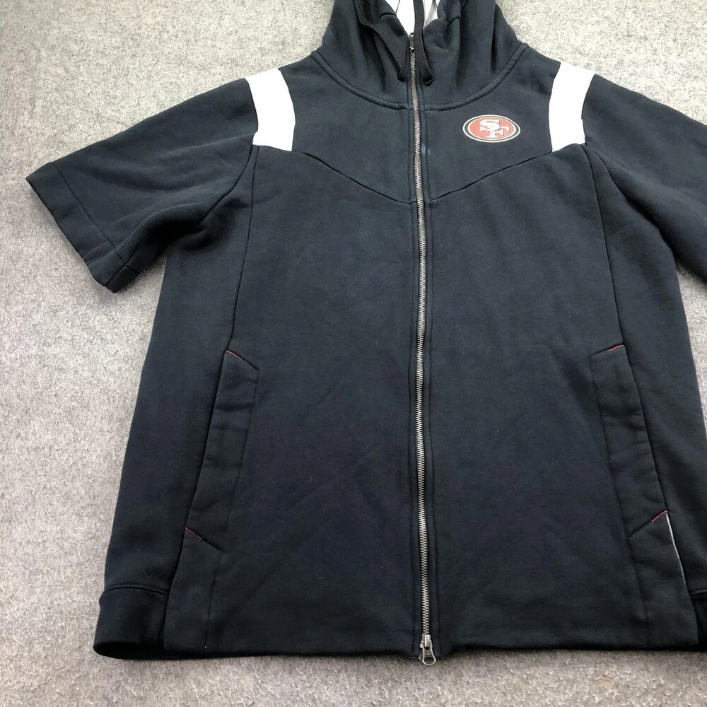San Francisco 49ers Hoodie Sweatshirt Mens XL Black NFL Football Nike On Field